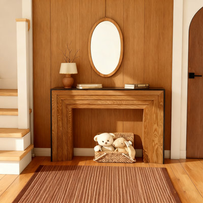 Console 47 po en bois moderne, table d'entrée, table de canapé - Design rustique et contemporain