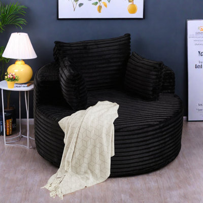 Modern Corduroy Sofas, Fluffy Sleeper Chair For Living Room