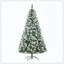 Sapin de Noël artificiel enneigé avec branches réalistes, 61 pommes de pin et 800 pointes
