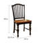Chaise d'appoint de style transitionnel 2Pc