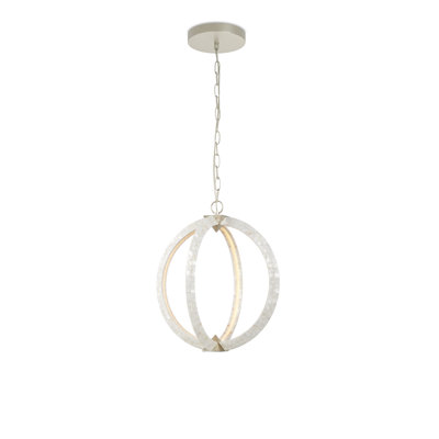 Arietta White Orb Chandelier