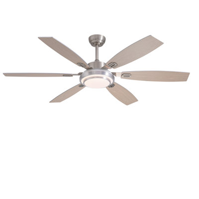 60 Inch Large Ceiling Fans With Lights And Remote Control For Living Room, Modern Ceiling Fan With Quiet Reversible Dc Motor, 3cct, Led For Garage, Patio, Indoor And Outdoor
