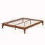 Base de lit plateforme en bois avec support en lattes de bois-1960579140
