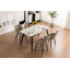 Comfortable Padded Dining Chairs with Back Easy Assembly Upholstered Side Chair, Accent Chairs for Kitchen, Dining Room-142481767