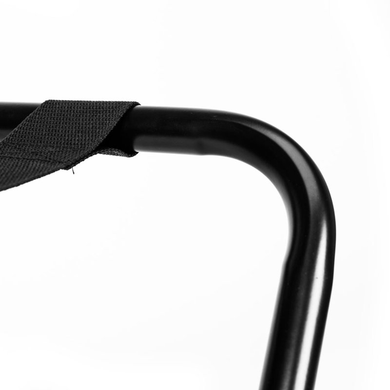 Porte-bagages pliable portatif en métal noir, support pour valises pour chambre d'amis, chambre à coucher et hôtel