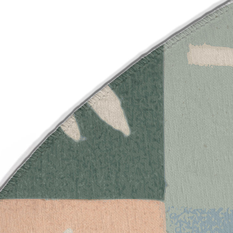 Autumn Harmony Indoor And Outdoor Area Rug, Round 5'