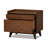  Mid-Century Sutton Walnut nightstand with two drawers and plenty of storage space (fully assembled)