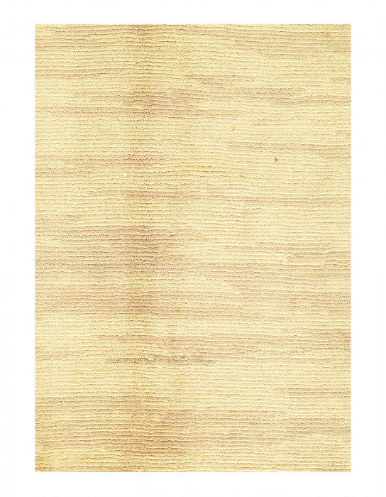 Tapis unique en laine beige 9 pi x 12 pi