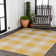 Sabine Traditional Farmhouse Bold Gingham Yellow/Cream Indoor/Outdoor Rug