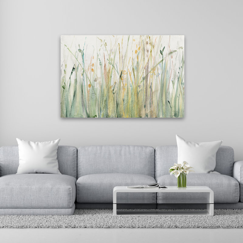 Abstract Fields - Spring Grasses I, 40" H x 60" W