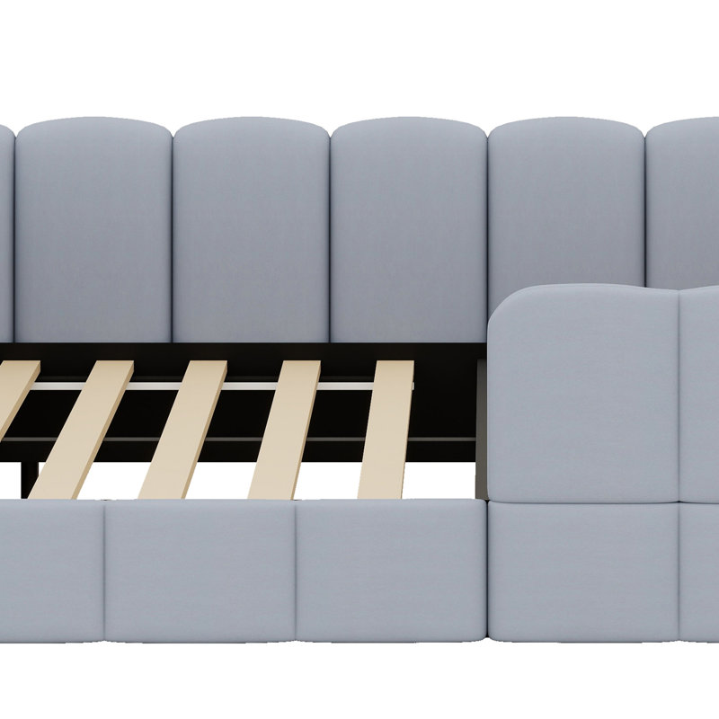 Lit tapissier Minimalist Luxury, Gris