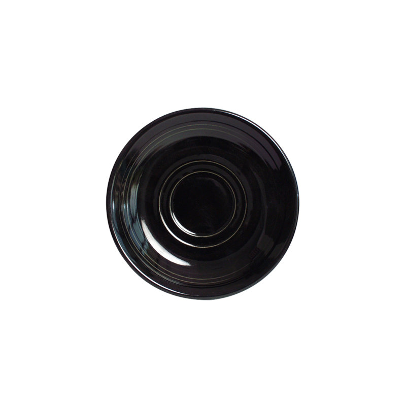 Soucoupe 6 "Concentrix, Noir