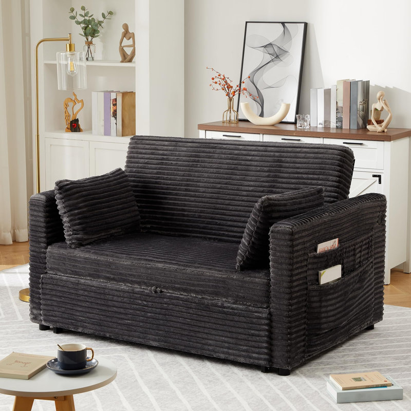2 Seater Sofa, Gray Does Not Apply