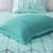 Full/queen Aqua And Silver Geometric Comforter Set