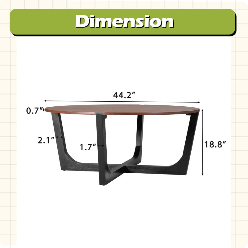 ACACIA SOLID WOOD COFFEE TABLE