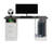 Gaming Desk, White Finish