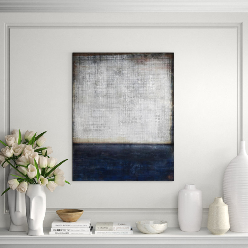 Subtle Distinction Painting by Mari Urasawa, 38" H x 30" W x 1.5" D, Image Brush Gel