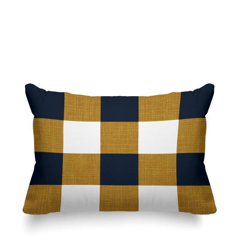 Coussin intérieur / extérieur Jeb Farm House, Or