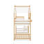 Lit superposé simple au-dessus d'un lit simple en bois avec toit, fenêtre et échelle