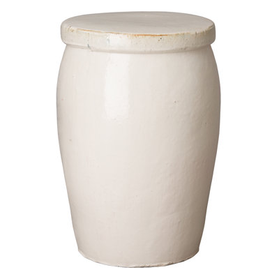 Henriikka Drum Too Tabouret Blanc 15x21 po