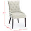 Fauteuil capitonné en lin 19 po H têtes de clou en nickel-119319492
