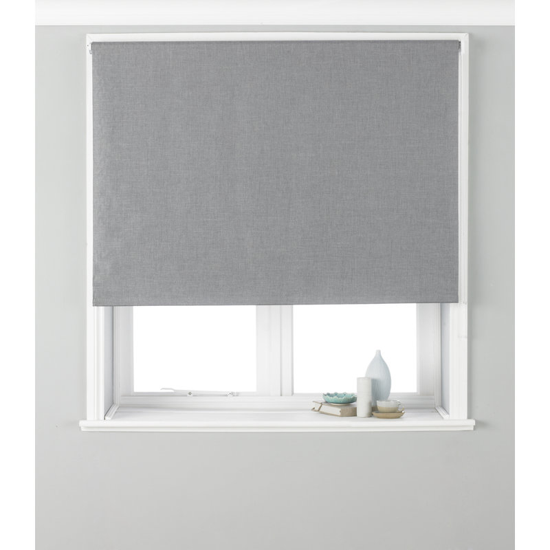 Blackout Roller Blind, Duck Egg Blue, 153cm W x 162cm L