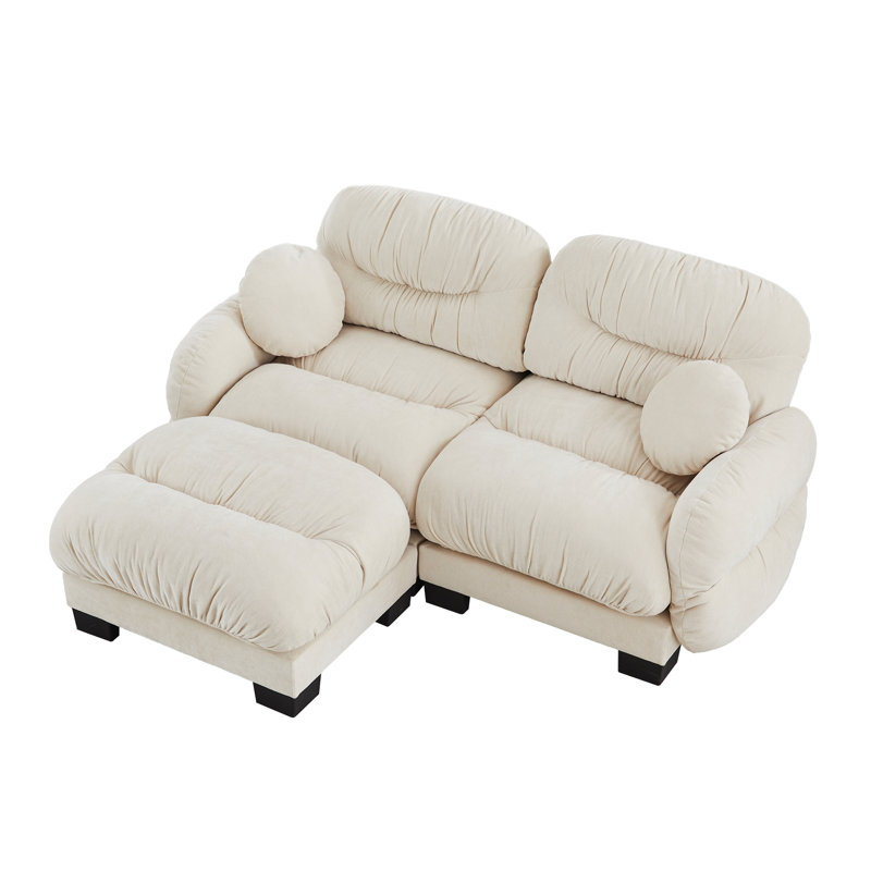Compression Cozy Sectionals, Chenille Modular Modern Home Sofa Beige