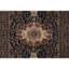 Hand-Knotted High-Quality Black and Rust Area Rug