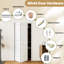 Porte pliante pour ouverture 24 po x 80 po, portes pliantes à panneaux creux à 4 panneaux avec quincaillerie, panneaux de porte de grange pliables pour garde-robe / garde-manger / buanderie, pré-assemblé, facile à installer, apprêté blanc-122469678-131267598