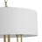 American Traditional 4-Light Linen Drum Shaded Pendant