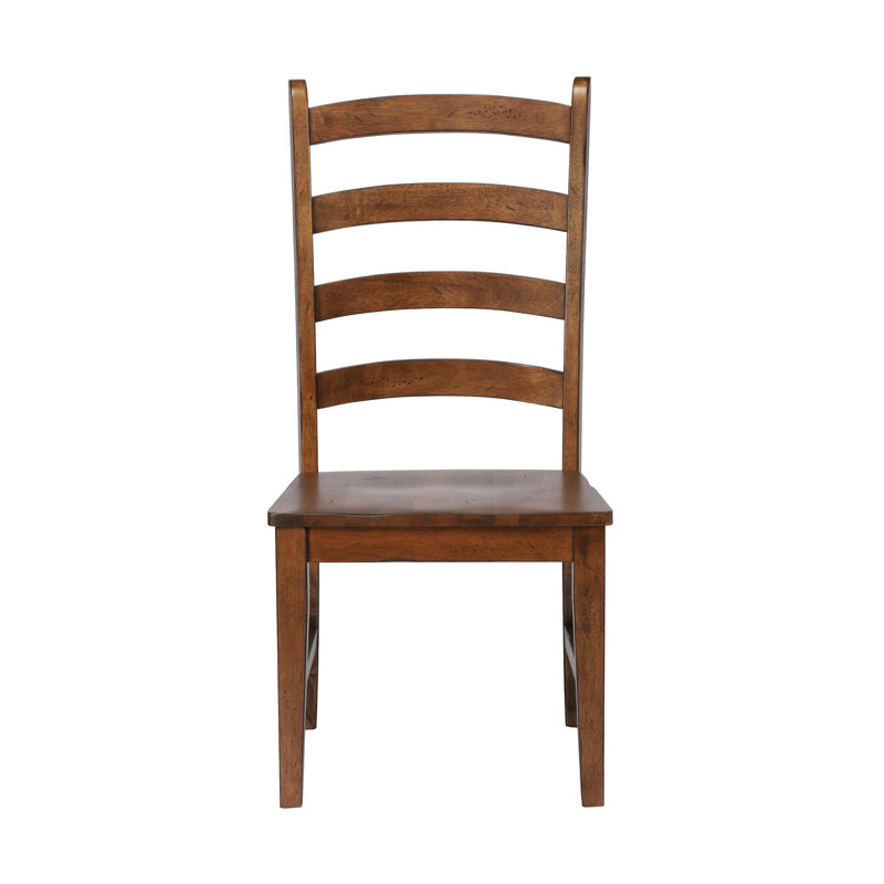 Chaise d'appoint en bois massif Huerfano Valley, Brun Amish