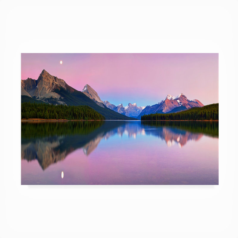 Toile d'extérieur «Lac Maligne» Twedt Yan, H 30 po x l 47 po x P 1,5 po