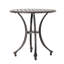 Table d'extérieur 19 po en fonte d'aluminium avec touche traditionnelle