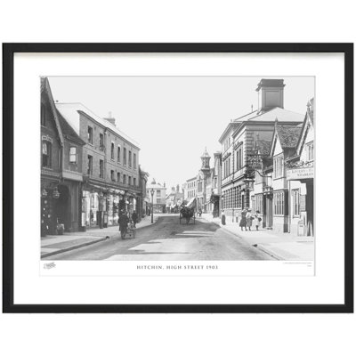 Hitchin, High Street 1903 - Single Picture Frame Print