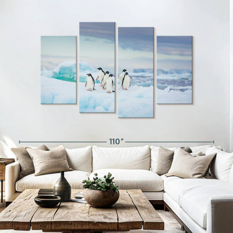Adelie Penguins, H 54 po x l 84 po