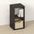 2-Cube Bookcase, Thick Frame, Black Dark Oak-119847680-120436672