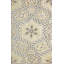 Tapis vert / ivoire en laine noué à la main de conception unique 9 pi x 12 pi Needlpoint
