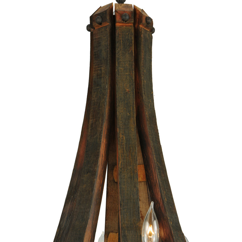 Greenbriar Oak 8 - Light Chandelier