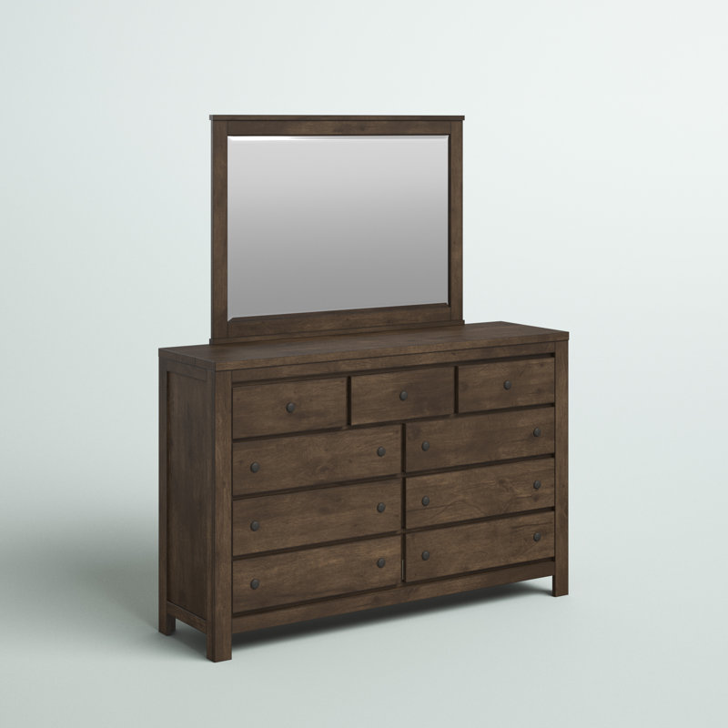 Commode 9 tiroirs avec miroir Geohagan