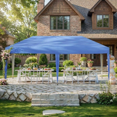 Easy One-Person Setup Pop Up Canopy Tent – Heavy Duty, Waterproof & UV Protection, Commercial Outdoor Gazebo for Party, Event, Backyard, 20x10FT, Grey, Size: Three M x 6M