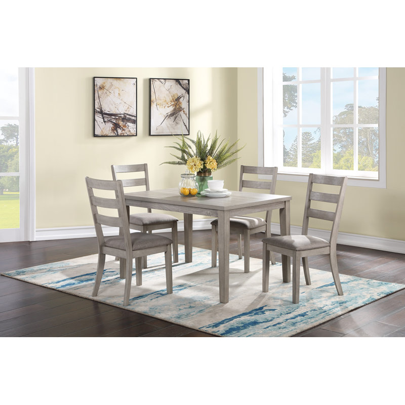 Ensemble de salle à manger 5 pièces Classic Classic Classic Finish Natural, Naturel