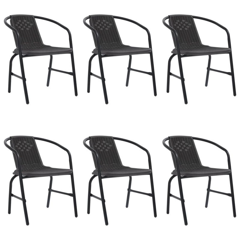 Chojolan Stacking Patio Dining Armchair with Cushion