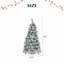 Arbre de Noël enneigé pré-éclairé avec pommes de pin-91515267