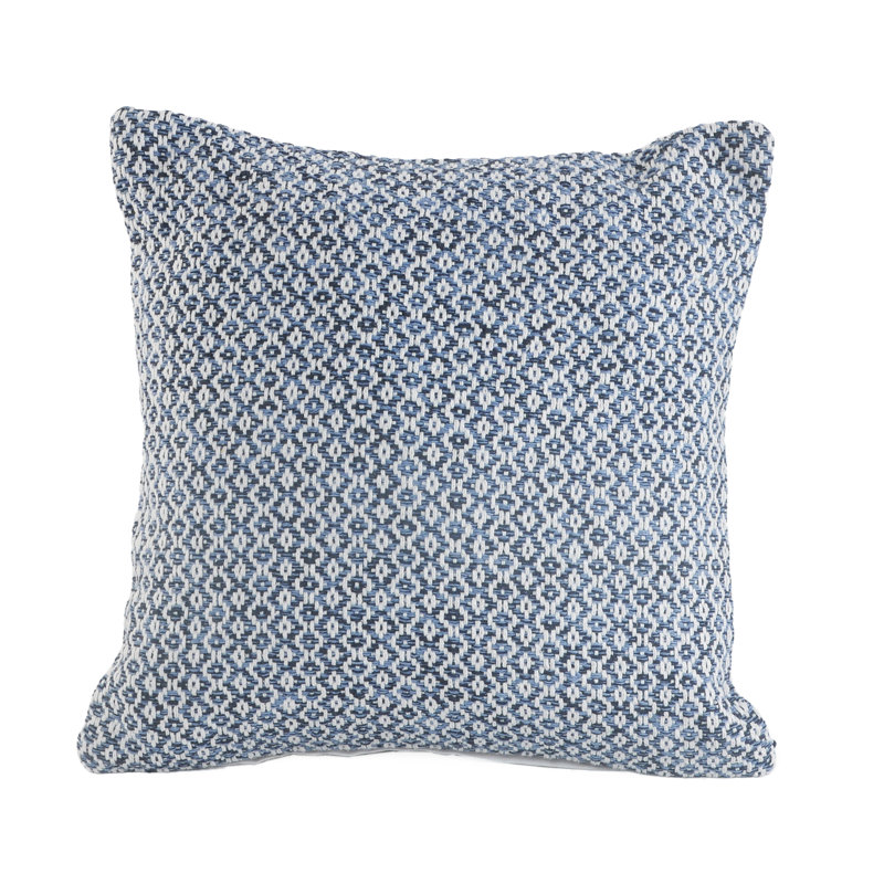 Housse de coussin Farmhouse, Bleu, Polyester / Bourre en polyester