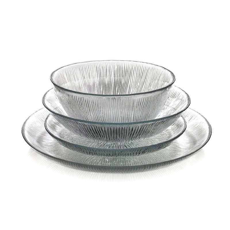 Emrick 16 pièces Service de table en verre