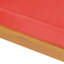 Banc de coin droit, couleur rouge - structure en bois avec banc à coussins anti-éclaboussures - aspect classique