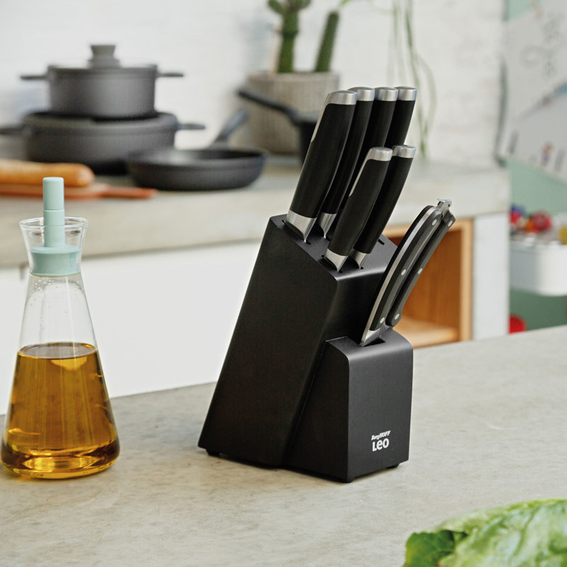 BergHOFF BergHOFF Graphite Stainless Steel 6Pc Knife Block Set
