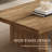 47" Modern Minimalist Split Retro Wood Coffee Table, Rectangular Wood Center Table for Living Room-1763421416-1763415705
