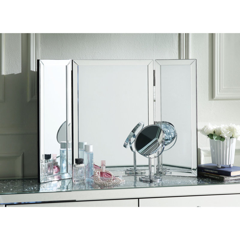 Miroir de coiffeuse à trois volets Tanith, Petit