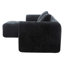 Ensemble de canapé modulaire contemporain en forme de L - Chenille de qualité, sièges profonds, poches latérales pratiques, installation facile, modulaire moderne en mousse haute avec un espace de siège fin, rangement pratique, simple-1817207275